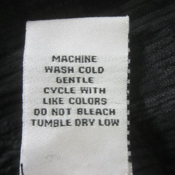 Habitat Womens S Black 3/4 Sleeve Cotton Blend Seersucker Tunic Shirt Top - Picture 7 of 7